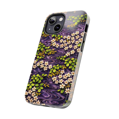 Sakura River Phone Case – Japanese Chiyogami Inspired Design