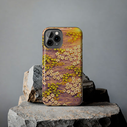 Sakura River Morning Light Phone Case – Japanese Chiyogami Inspired