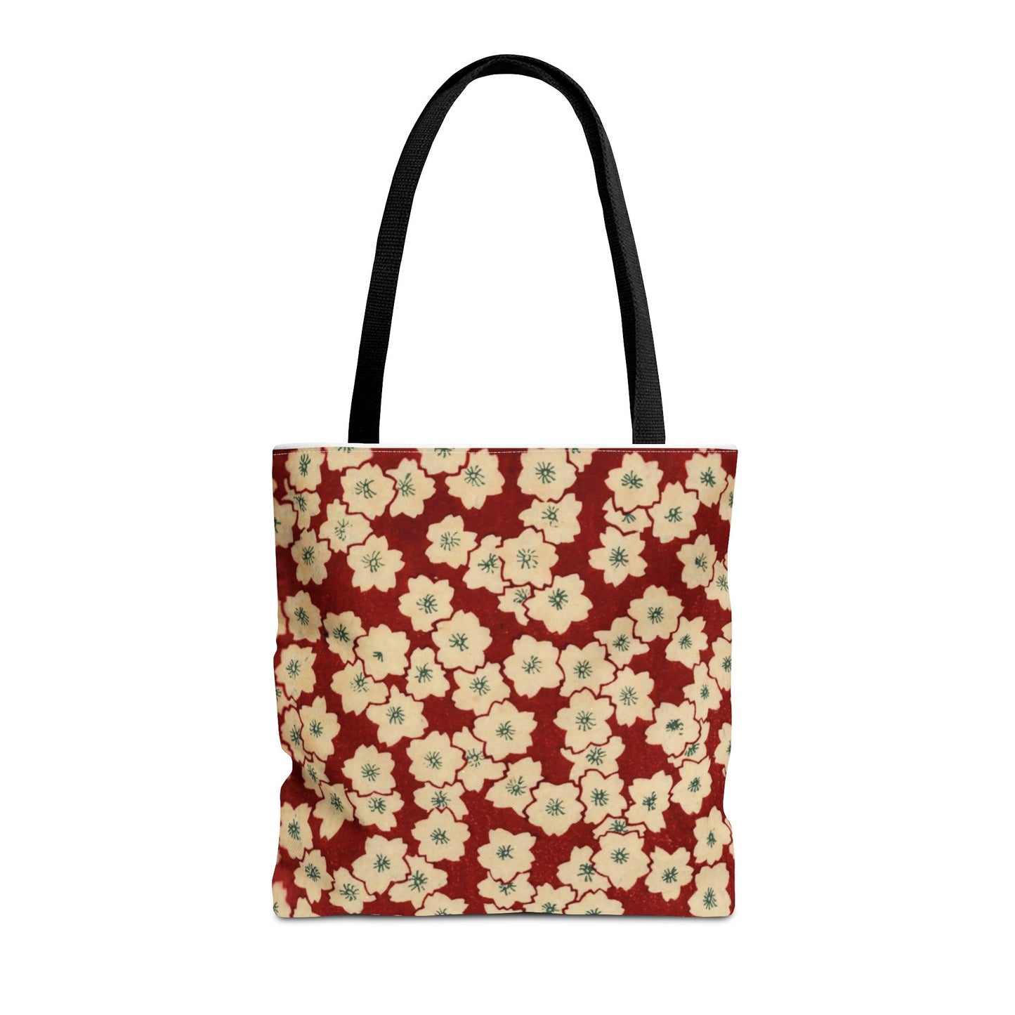 Japanese Sakura Tote Bag - Taisho Era Chiyogami Washi Pattern Vintage Design