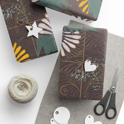 Meiji Kasakasa Stories | Japanese Dandelion Wrapping Paper | Kamisaka Sekka Zuanbyakushu 1901