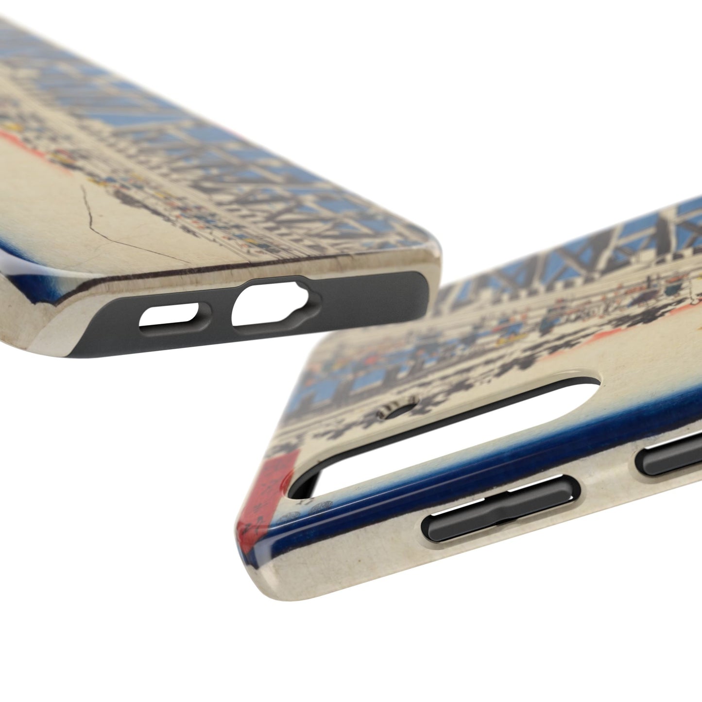 浮世絵ブリッジ・ミニマルスマホケース Ukiyo-e Bridge Minimalist Phone Case