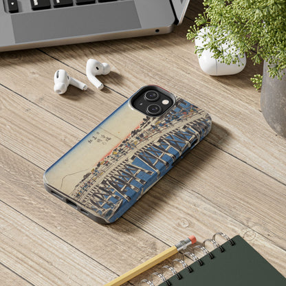 浮世絵ブリッジ・ミニマルスマホケース Ukiyo-e Bridge Minimalist Phone Case