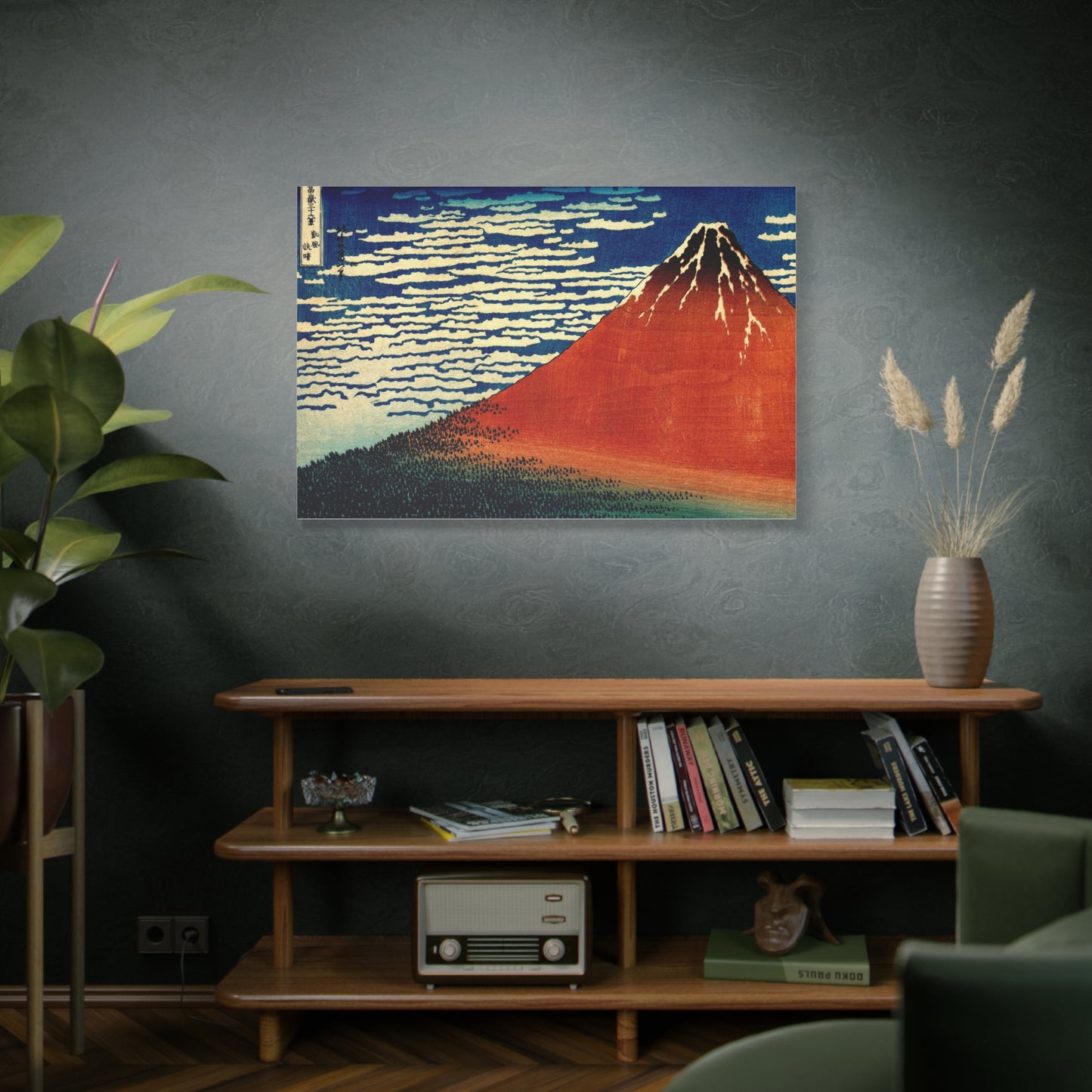 Red Fuji Canvas Print - Hokusai Fine Wind Clear Morning Japanese Ukiyo-e Wall Art