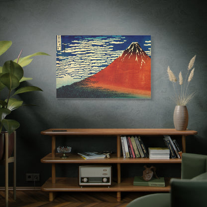 Red Fuji Canvas Print - Hokusai Fine Wind Clear Morning Japanese Ukiyo-e Wall Art