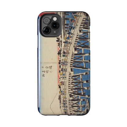 浮世絵ブリッジ・ミニマルスマホケース Ukiyo-e Bridge Minimalist Phone Case