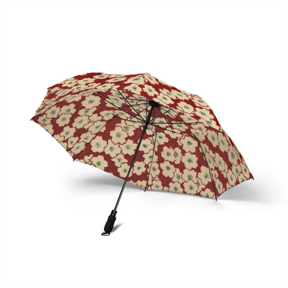 Taisho Umbrella Tales | 1926 Elegant Sakura Umbrella | Vintage Chiyogami Art