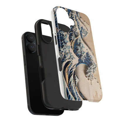 Great Wave 3D Shadow Relief Tough Phone Case – Hokusai Japanese Art