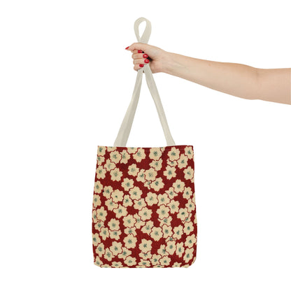 Japanese Sakura Tote Bag - Taisho Era Chiyogami Washi Pattern Vintage Design