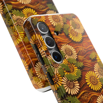 Japanese Dandelion Sunset Glow Tough Phone Case | Kamisaka Sekka 1901 | Meiji Era Art