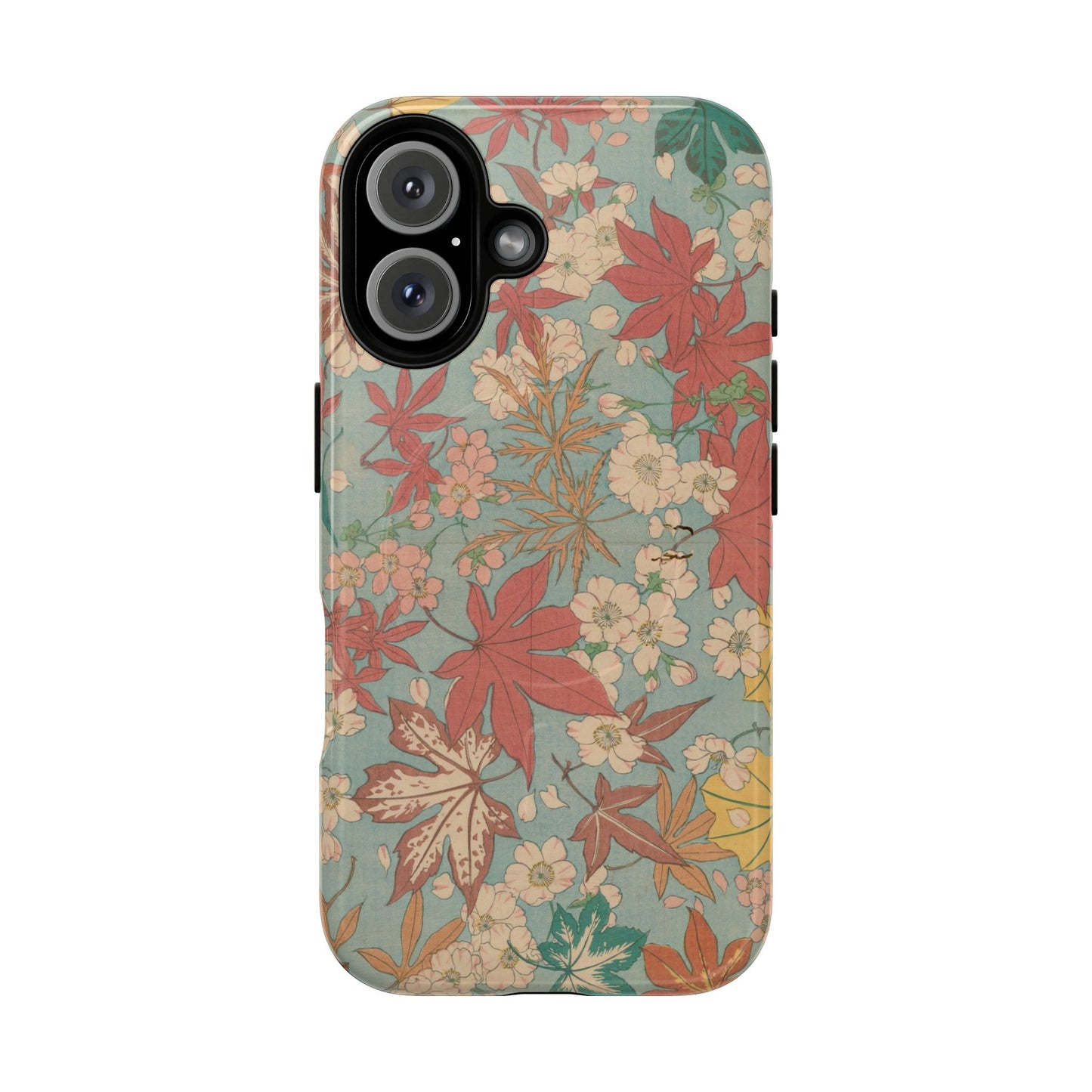 Meiji Era Maple & Autumn Bloom Phone Case | "Chiyogami Mihon" Japanese Archive Art