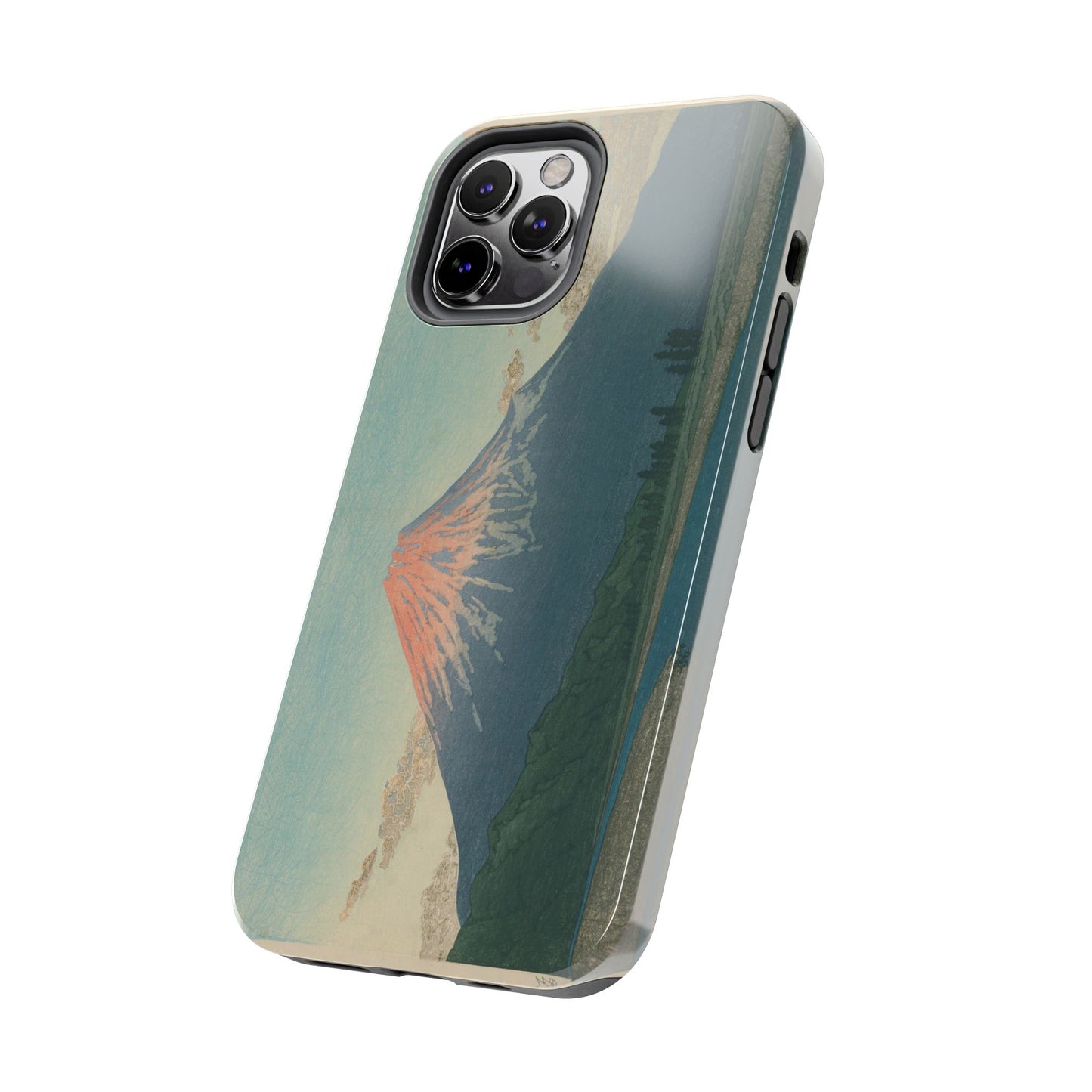 Red Fuji Japanese Ukiyo-e Phone Case - Hokusai Mount Fuji Art Cover