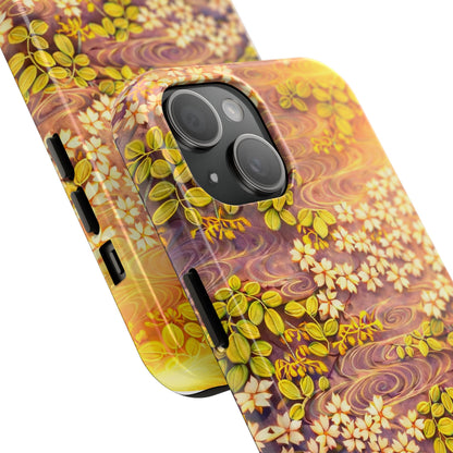 Sakura River Morning Light Phone Case – Japanese Chiyogami Inspired