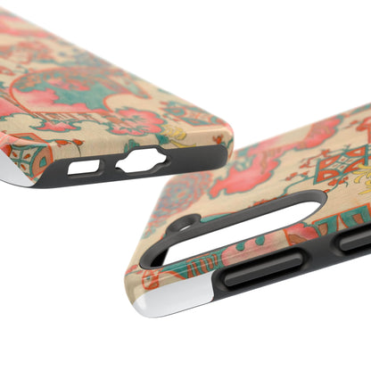 Meiji Era Fan & Chrysanthemum Phone Case | 1901 Zuan Hyakushu | Japanese Art
