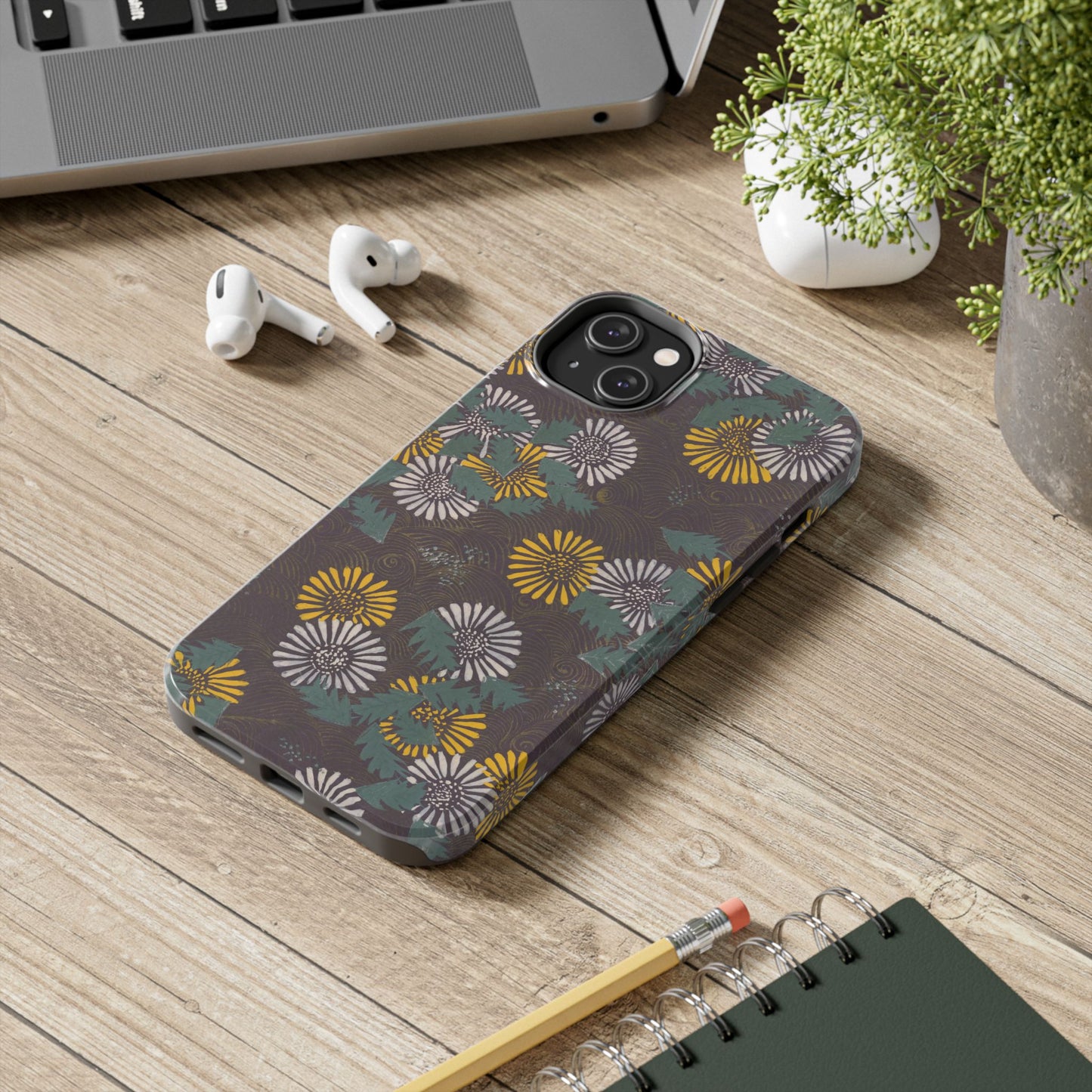 Japanese Dandelion Phone Case | Kamisaka Sekka Zuanbyakushu 1901 | Meiji Era Floral Art