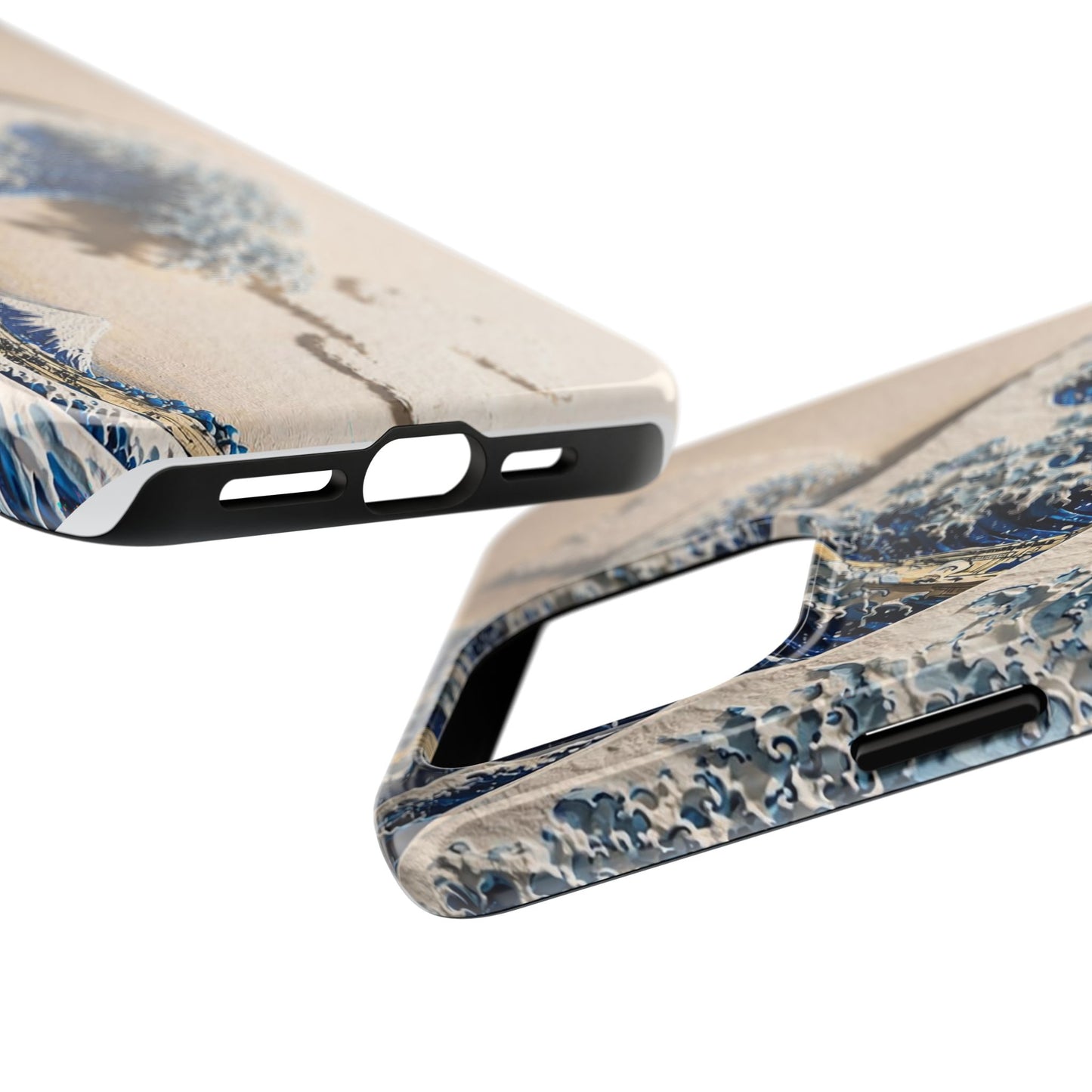 Great Wave 3D Embossed Tough Phone Case – Hokusai Japanese Art