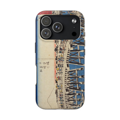 浮世絵ブリッジ・ミニマルスマホケース Ukiyo-e Bridge Minimalist Phone Case