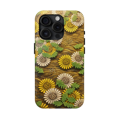 Japanese Dandelion Morning Glow Tough Phone Case | Kamisaka Sekka 1901 | Meiji Era Art