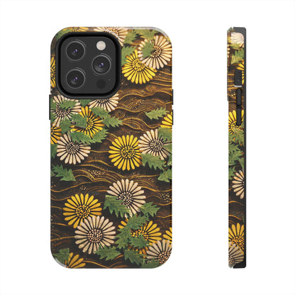 Japanese Dandelion Tough Phone Case | Kamisaka Sekka Zuanbyakushu 1901 | Meiji Era Art