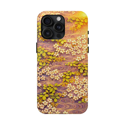 Sakura River Morning Light Phone Case – Japanese Chiyogami Inspired