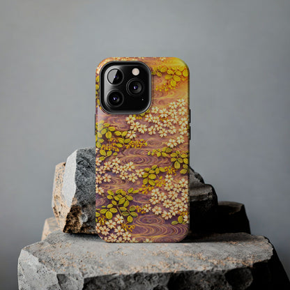 Sakura River Morning Light Phone Case – Japanese Chiyogami Inspired