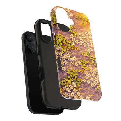 Sakura River Morning Light Phone Case – Japanese Chiyogami Inspired