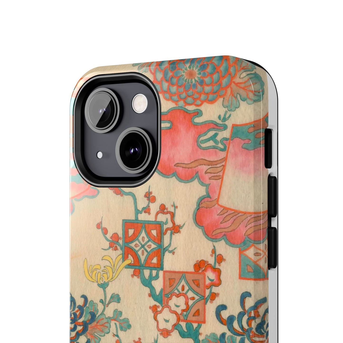 Meiji Era Fan & Chrysanthemum Phone Case | 1901 Zuan Hyakushu | Japanese Art