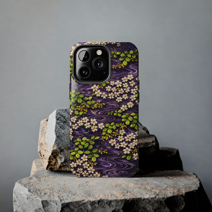 Sakura River Phone Case – Japanese Chiyogami Inspired Design