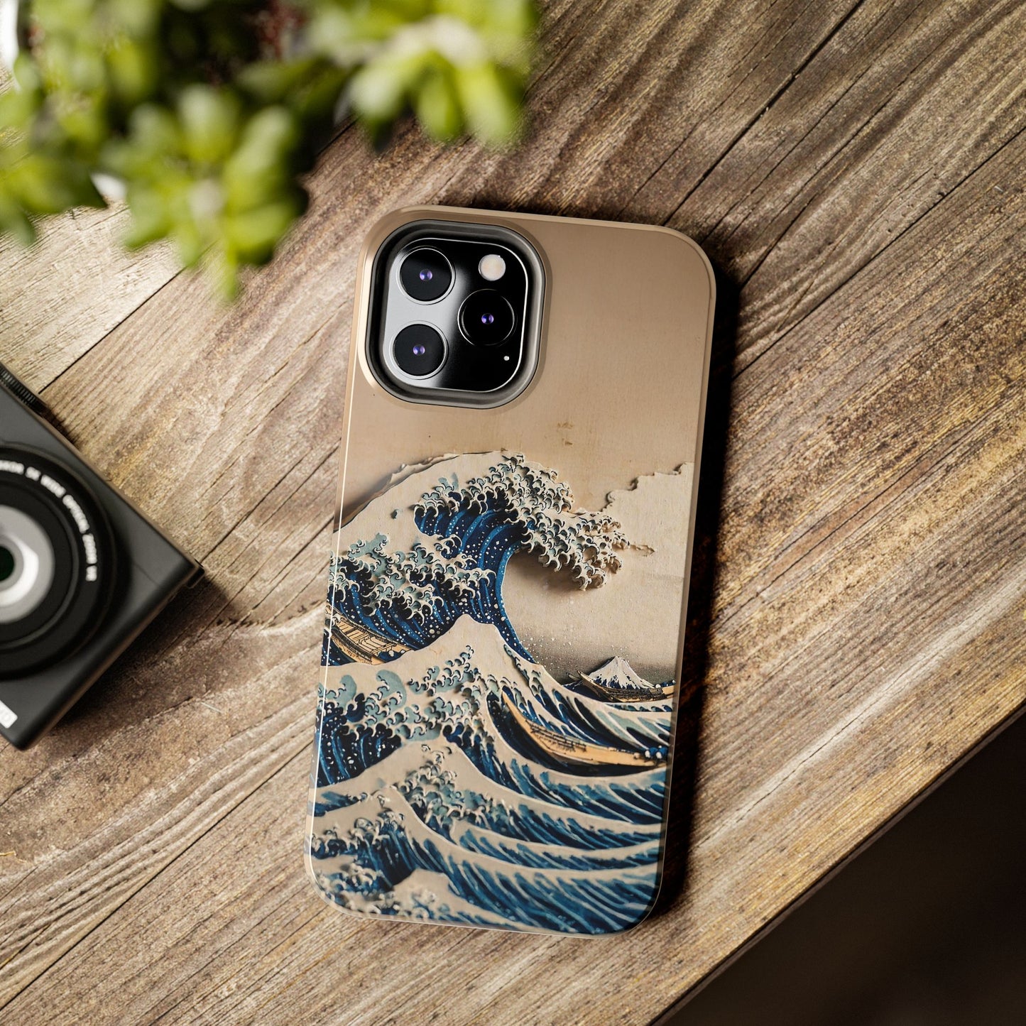 Japanese Great Wave Phone Case | Hokusai Katsushika 3D Art | Edo Era Masterpiece | Fuji Mountain
