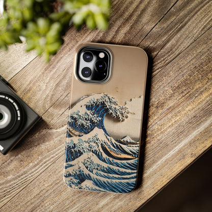 Japanese Great Wave Phone Case | Hokusai Katsushika 3D Art | Edo Era Masterpiece | Fuji Mountain