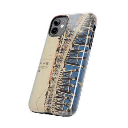 浮世絵ブリッジ・ミニマルスマホケース Ukiyo-e Bridge Minimalist Phone Case