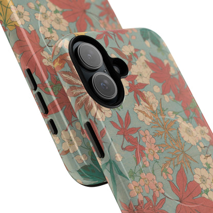 Meiji Era Maple & Autumn Bloom Phone Case | "Chiyogami Mihon" Japanese Archive Art