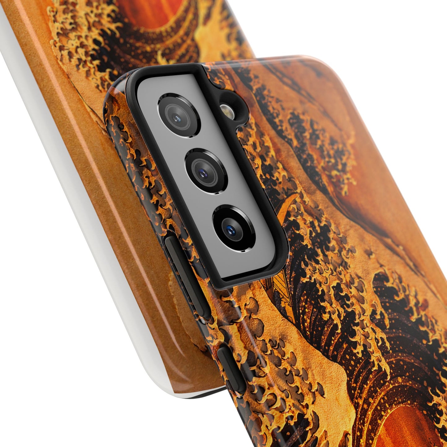 Golden Wave Tough Phone Case – Hokusai Sunset Japanese Art