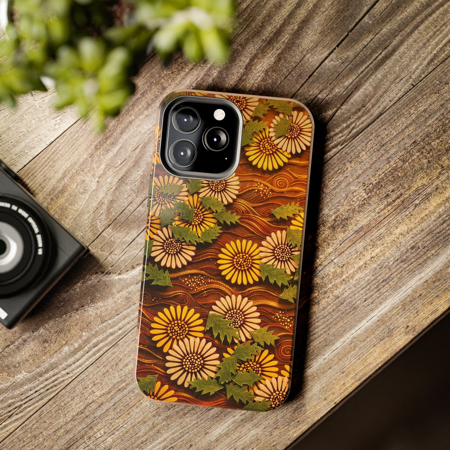 Japanese Dandelion Sunset Glow Tough Phone Case | Kamisaka Sekka 1901 | Meiji Era Art