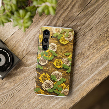 Japanese Dandelion Morning Glow Tough Phone Case | Kamisaka Sekka 1901 | Meiji Era Art