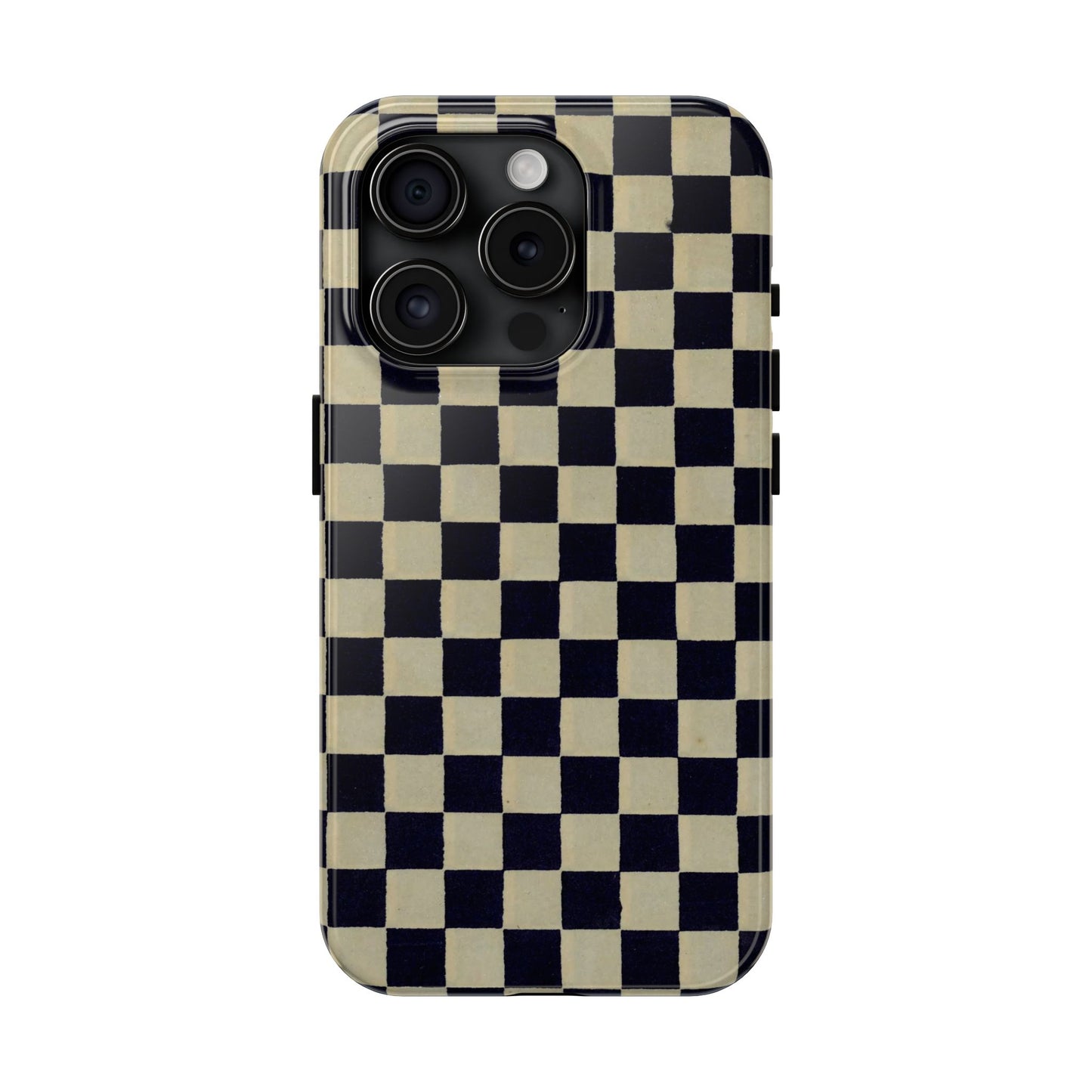 Ichimatsu Check Phone Case | Japanese Chiyogami Art | Taisho Modern Design 1926