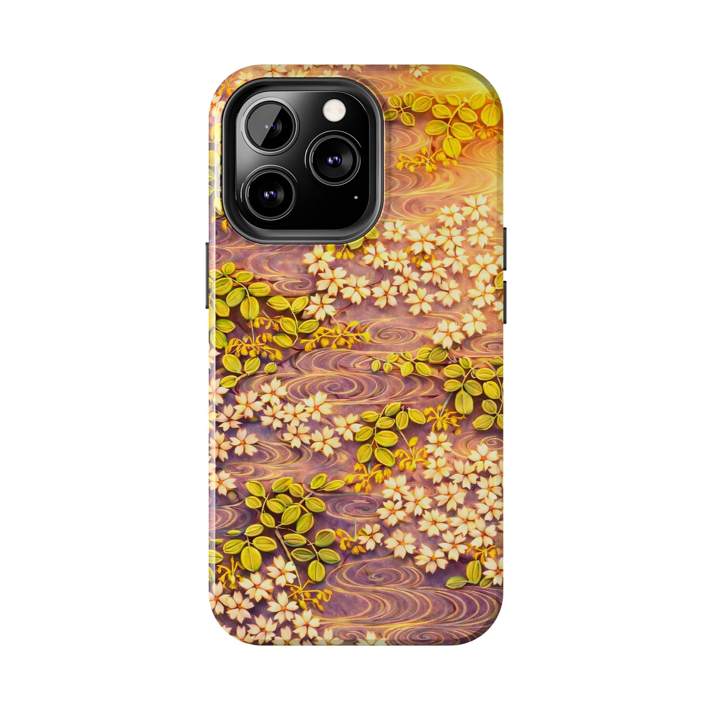 Sakura River Morning Light Phone Case – Japanese Chiyogami Inspired