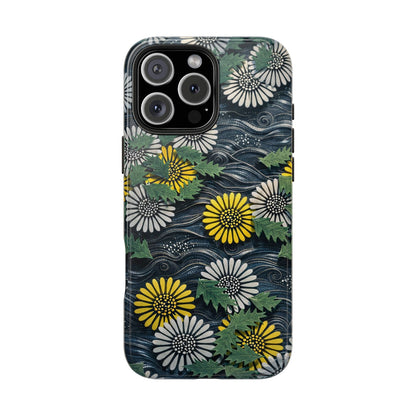 Japanese Dandelion Moonlight Tough Phone Case | Kamisaka Sekka 1901 | Meiji Era Art