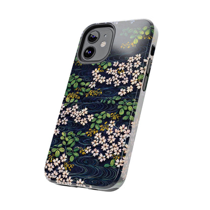 Sakura River Night Phone Case – Japanese Chiyogami Inspired Design