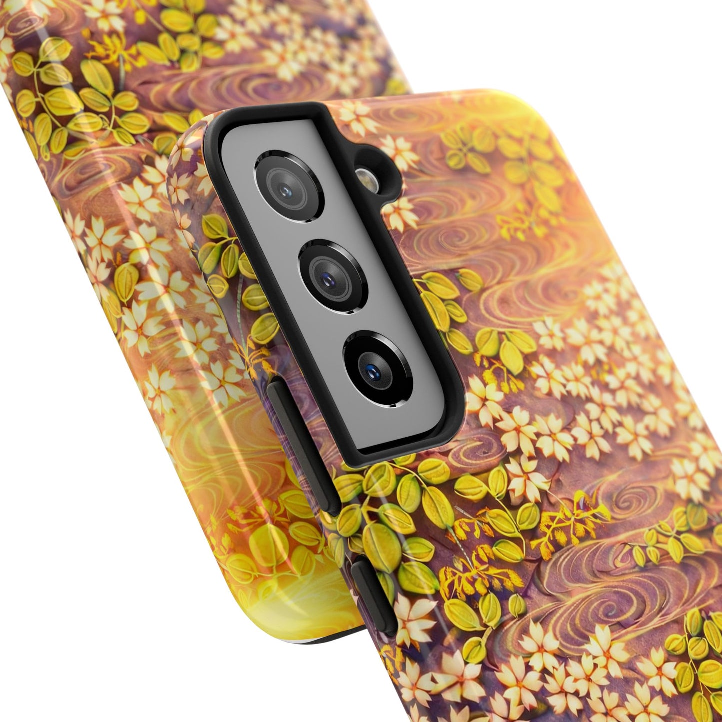 Sakura River Morning Light Phone Case – Japanese Chiyogami Inspired