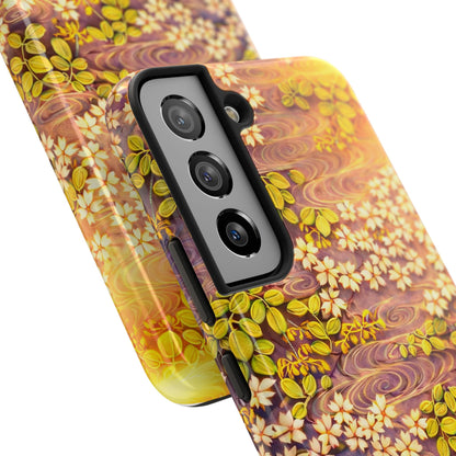 Sakura River Morning Light Phone Case – Japanese Chiyogami Inspired