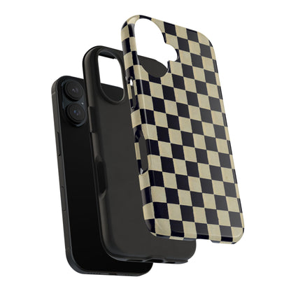 Ichimatsu Check Phone Case | Japanese Chiyogami Art | Taisho Modern Design 1926