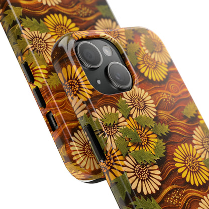 Japanese Dandelion Sunset Glow Tough Phone Case | Kamisaka Sekka 1901 | Meiji Era Art