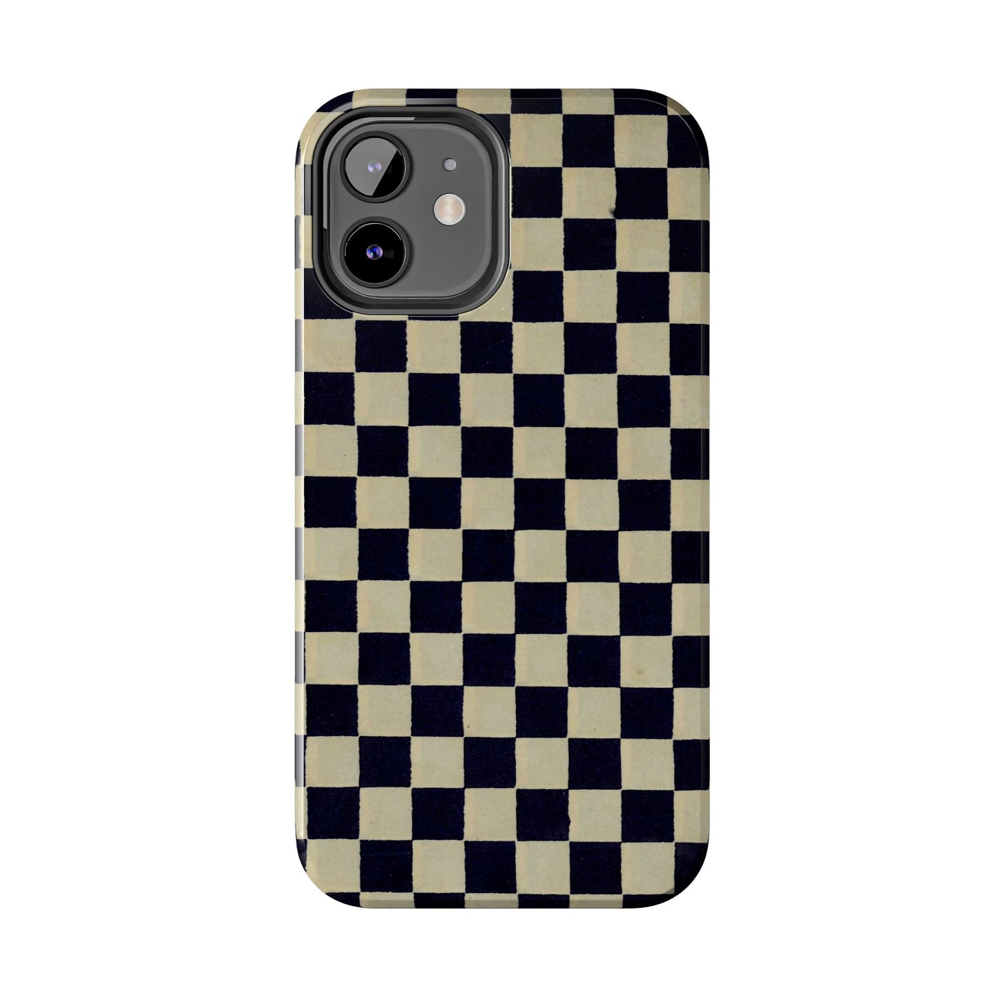 Ichimatsu Check Phone Case | Japanese Chiyogami Art | Taisho Modern Design 1926