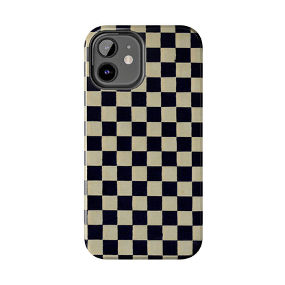 Ichimatsu Check Phone Case | Japanese Chiyogami Art | Taisho Modern Design 1926