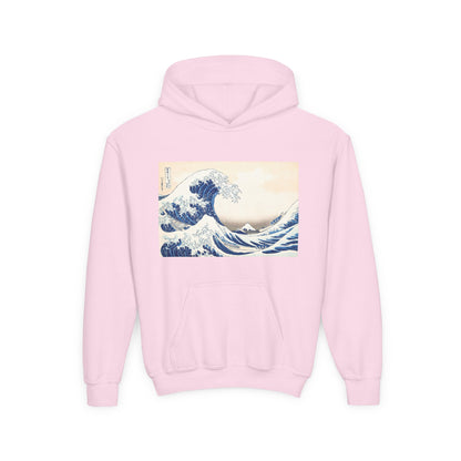 Great Wave off Kanagawa Kids Hoodie - Hokusai Japanese Art Youth Sweatshirt