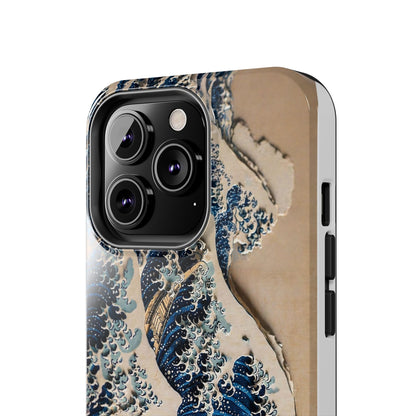 Great Wave 3D Shadow Relief Tough Phone Case – Hokusai Japanese Art