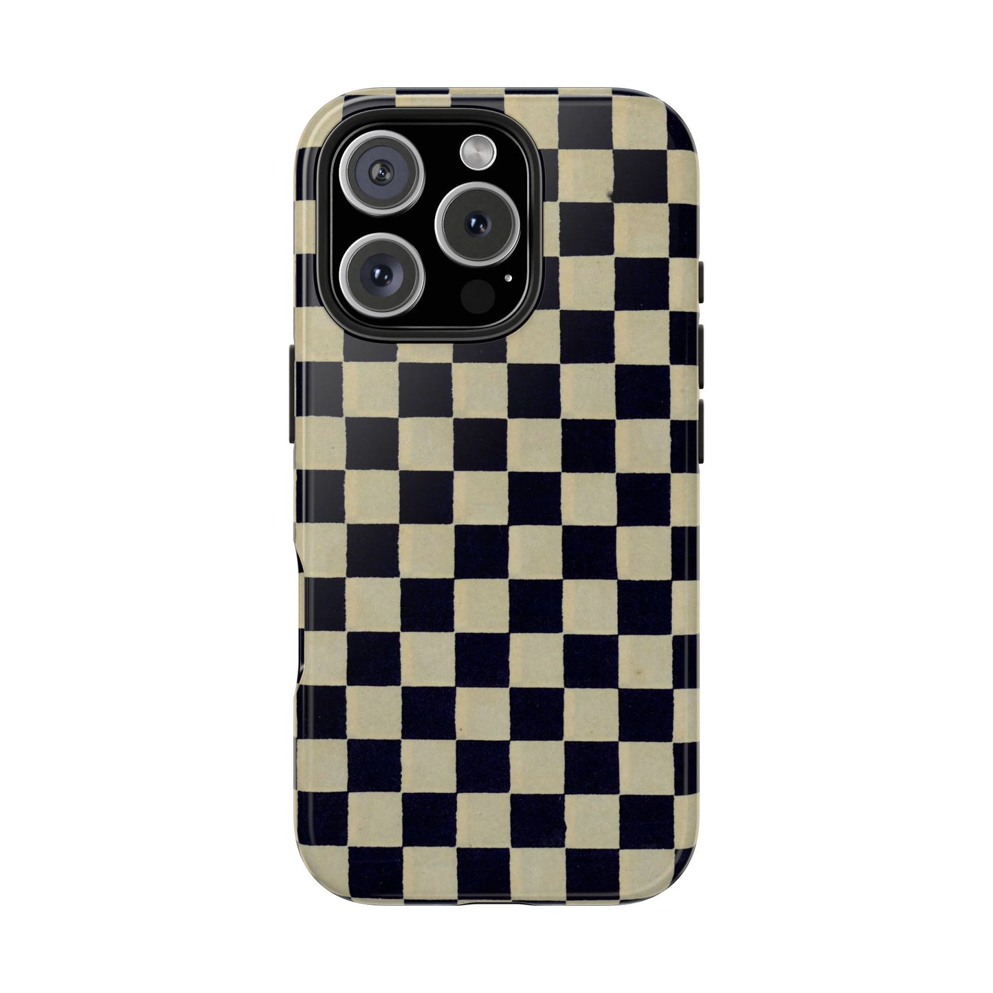 Ichimatsu Check Phone Case | Japanese Chiyogami Art | Taisho Modern Design 1926