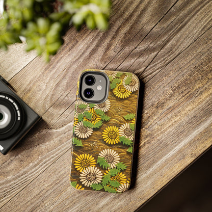 Japanese Dandelion Morning Glow Tough Phone Case | Kamisaka Sekka 1901 | Meiji Era Art
