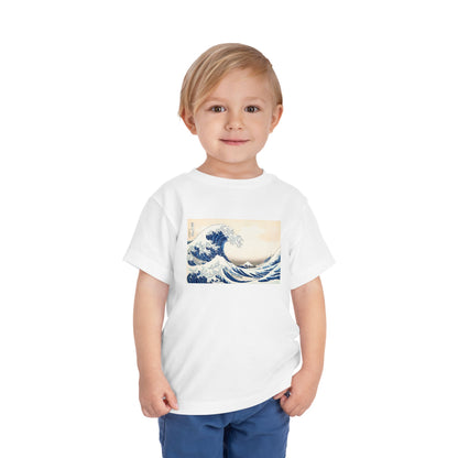 Great Wave off Kanagawa Toddler T-Shirt - Hokusai Japanese Art Kids Tee