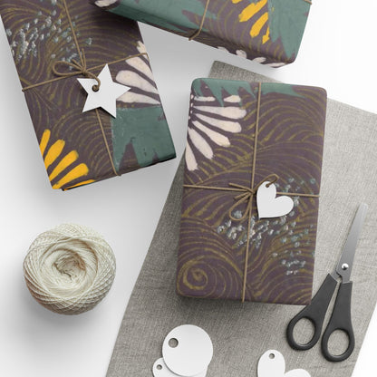 Meiji Kasakasa Stories | Japanese Dandelion Wrapping Paper | Kamisaka Sekka Zuanbyakushu 1901